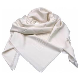 Givenchy weißer Monogrammschal Weiß