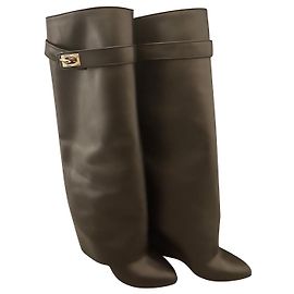 Botas Givenchy Shark de piel negra talla 40 Negro