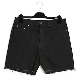 Saint Laurent SHORT VINTAGE DENIM NERO US29 Nero