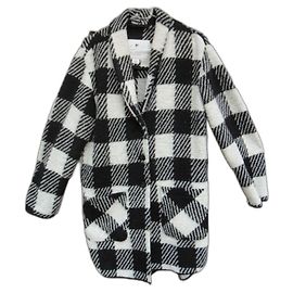 manteau Woolrich taille M Noir Blanc