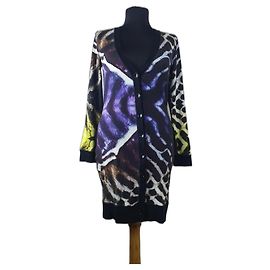 Long cardigan Marc Cain en coton élasthanne S Multicolore