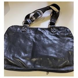 Dior-Dior gaucho bag-Brown,Black,Silvery