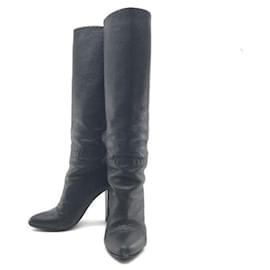 Fendi-[Used]   FENDI FENDI Celeria Long Boots Size 35 (Approx. 22 cm) Black black 9 cm Heel Women's Women's Shoes Brand Management-Black