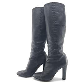 Fendi-[Used]   FENDI FENDI Celeria Long Boots Size 35 (Approx. 22 cm) Black black 9 cm Heel Women's Women's Shoes Brand Management-Black
