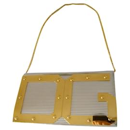 Dolce & Gabbana DOLCE e GABBANA CLUTCH IN LEATHER WITH PYTHON INSERTS Silvery Turquoise Gold hardware