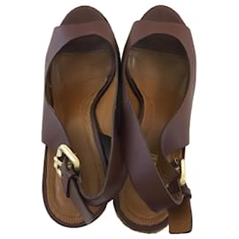 Fendi-[Used]  FENDI ◆ Pumps / 36 / BRW / Leather-Brown
