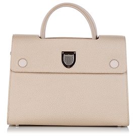 Bolsa de couro Dior Brown Diorever Marrom Bege