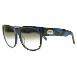 Matthew Williamson-Matthew Williamson X Linda Farrow Blue Black Gafas de sol de diseñador-Azul