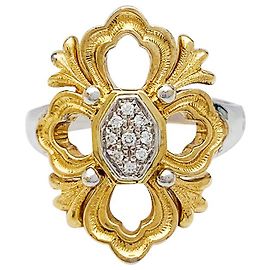 Anel de Buccellati, "Ópera", dois ouro e diamantes. Outro