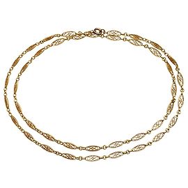 inconnue Collar largo filigrana en oro amarillo Otro