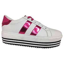 Byblos Basket Blanc Fuschia