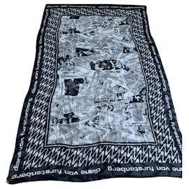 Diane Von Furstenberg Scarves Black White