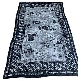 Diane Von Furstenberg Echarpes Noir Blanc