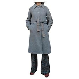Burberry-abrigo de mujer Burberry vintage 38-Gris