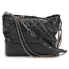 Chanel-Chanel Medium Gabrielle Shoulder Bag in black Lambskin-Black