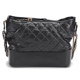 Chanel-Chanel Medium Gabrielle Shoulder Bag in black Lambskin-Black