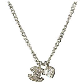 Chanel 04Un collar de cadena de corazón de cristal CC 6cas1012 Otro