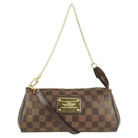 Louis Vuitton-Damier Ebene Pochette Eva 2Way Crossbody Bag-Other