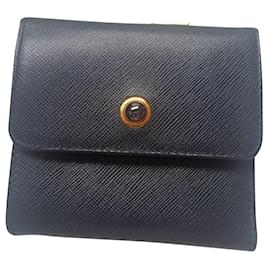 Chaumet Black Leather Wallet Black