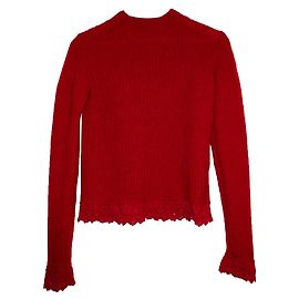 MONCLER TRICOT WOOL SWEATER Red