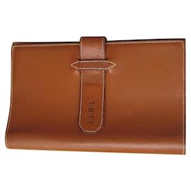 Hermès-Wallets Small accessories-Cognac