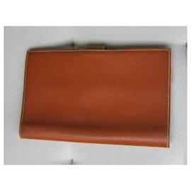 Hermès-Wallets Small accessories-Cognac