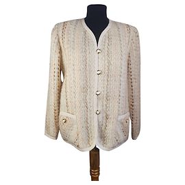Autre Marque Marjorie Verna Strickjacke aus Wolle XL Mehrfarben