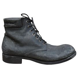Botas Frye de couro cinza antracite 46.5 Cinza antracite