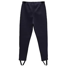 Balenciaga-Pantalon Slim Stirrup Balenciaga en Viscose Bleu-Bleu