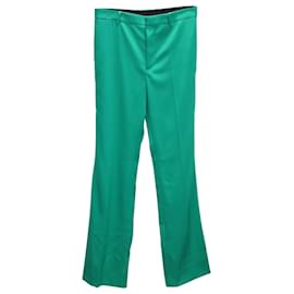 Balenciaga-Balenciaga Tailoring Trousers in Green Wool-Green