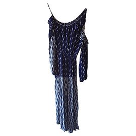 Vestido Sandro azul de viscose Azul