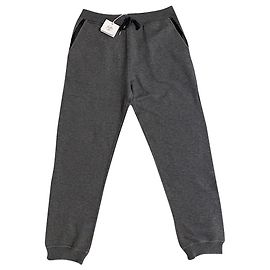 Hermès hermes Jogginghose mit neuem Lederdetail Grau