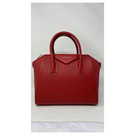 Givenchy-GIVENCHY TOTE BAG ANTIGONA IN LEATHER - NEW RED-Red