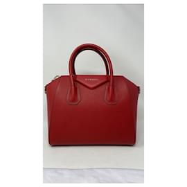 Givenchy-SACOLA ANTIGONA DE COURO GIVENCHY - NOVO VERMELHO-Vermelho