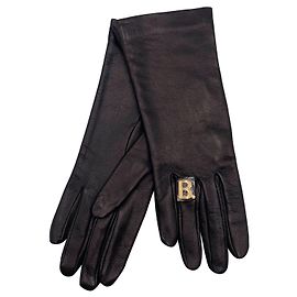 Balenciaga B gloves black size M new Black