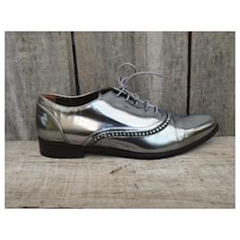 Lanvin-Zapatos oxford metalizados lanvin p 39-Plata
