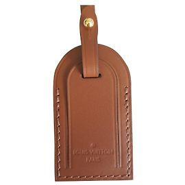 Louis Vuitton Address Holder Lambskin Brown Brown