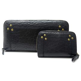 JEROME DREYFUSS MALCOLM WALLET + HENRI BLACK LEATHER WALLET WALLET Black