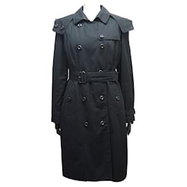 Burberry-NEW BURBERRY TRENCH COAT WITH T-SHIRT LINING40 M BLACK NEW COAT COTTON-Black