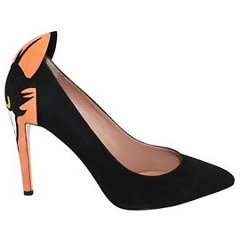 Red Valentino Fox Heels Preto