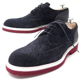 NUOVE SCARPE LOUIS VUITTON DERBY CAMPUS 6.5 40.5 41 SCARPE FINE IN CAMOSCIO BLU Blu navy