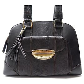 NOVO LANCEL ADJANI GM A BOLSA05517 BOLSA DE COURO MARROM CROCO Marrom