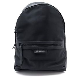 NEW LONGCHAMP LE PLIAGE NEO M L BACKPACK1119578001 BLACK CANVAS BACKPACK Black