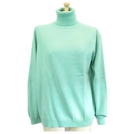 NEUER ROLLHALS-PULLOVER VON ERIC BOMPARD 48 M IN KASCHMIRGRÜNER KASCHMIRSWEATER Grün