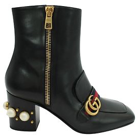 Gucci Botas Peyton negras Marmont "GG" Otoño / Invierno 2016 Negro