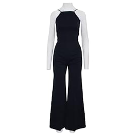 Reformation-Navy Blue Jumpsuit with open back-Blue,Navy blue