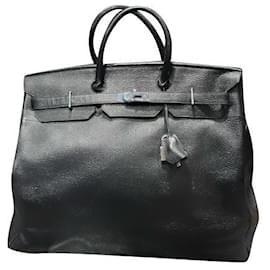 Hermès-High belts 50-Black,Silver hardware
