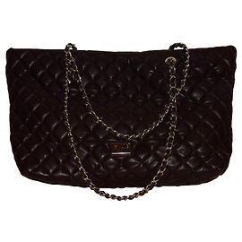 LOVE MOSCHINO COURO ACOLCHOADO SACOLA Chocolate