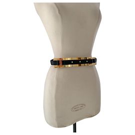 Elie Saab Cintos Preto Gold hardware