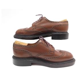 JM Weston-JM WESTON DERBY TRIPLE SOLE SHOES 7.5E 41.5 42 BROWN LEATHER SHOES-Brown